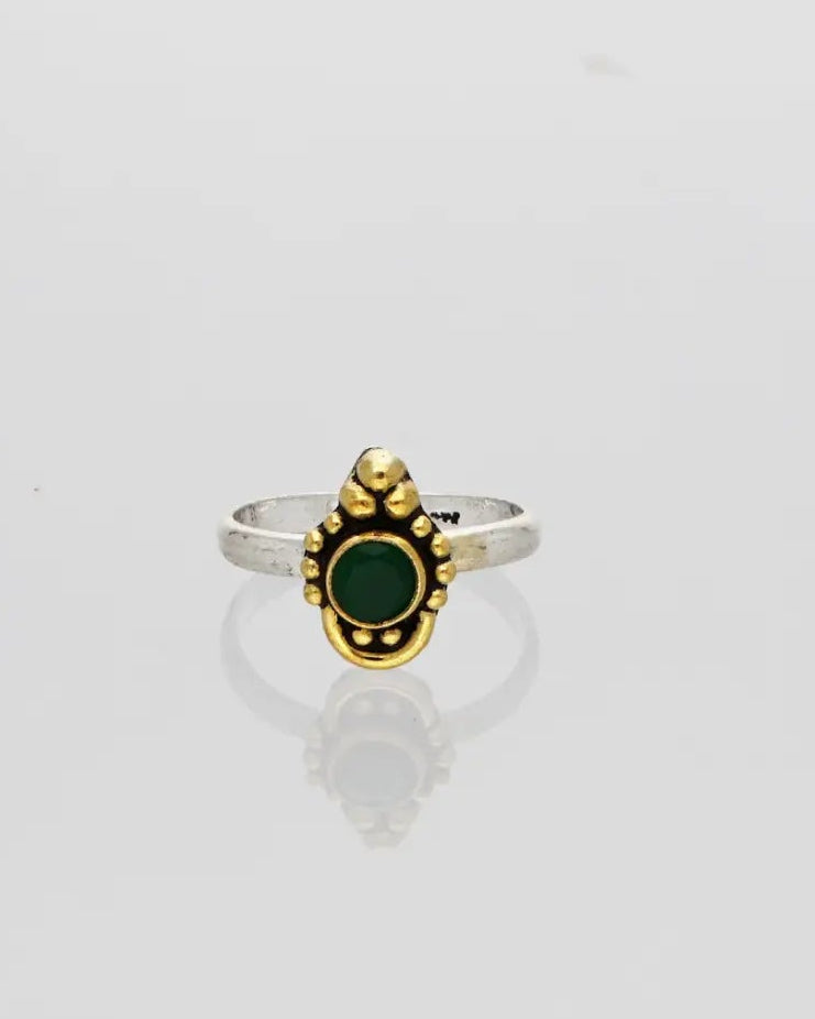 Verdant Toe Rings side view - Silsila by Dvaar