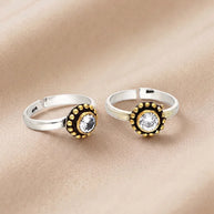 Chandrika Toe Rings in 92.5 Silver
