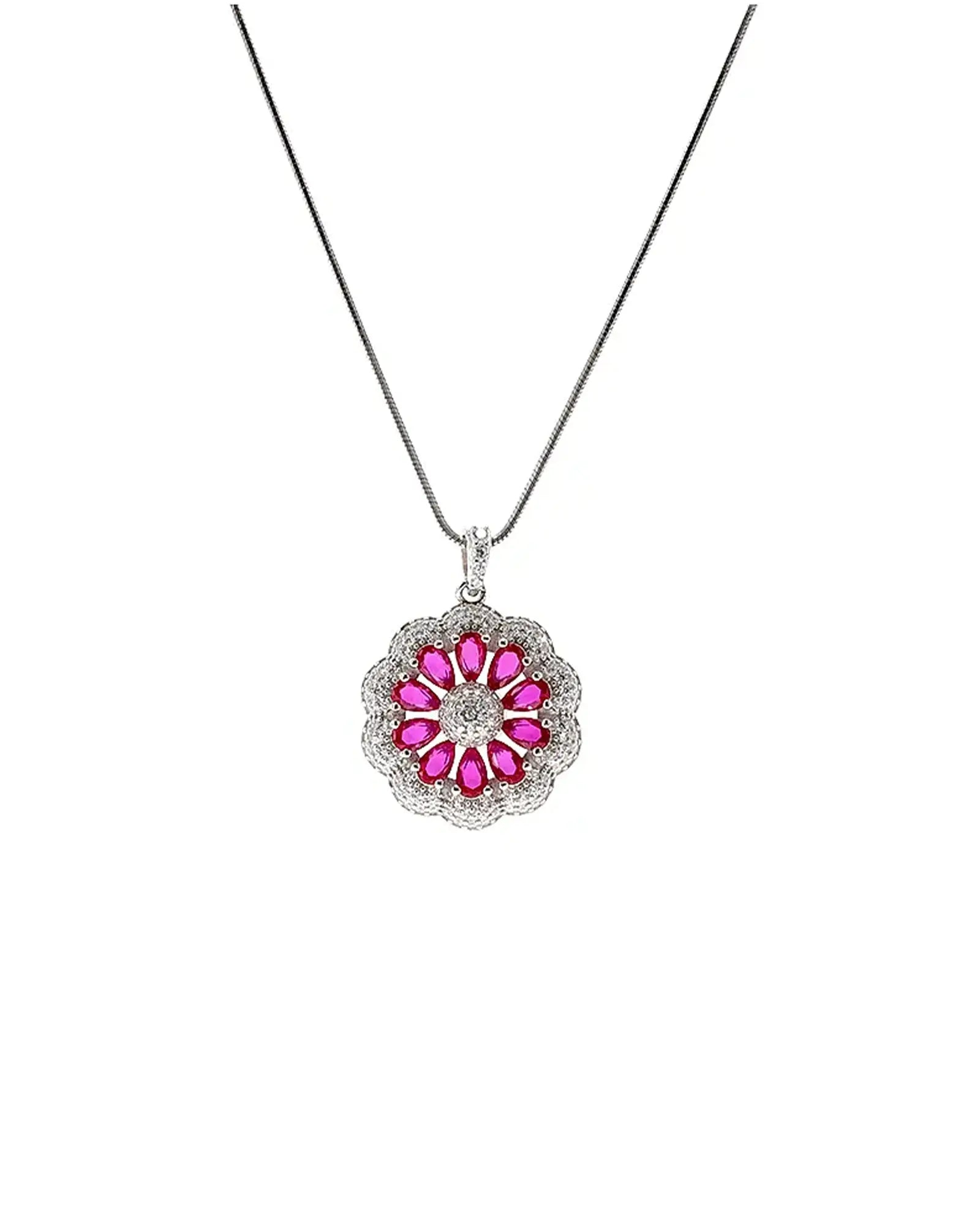 Floral Charm Duo in 92.5 Silver