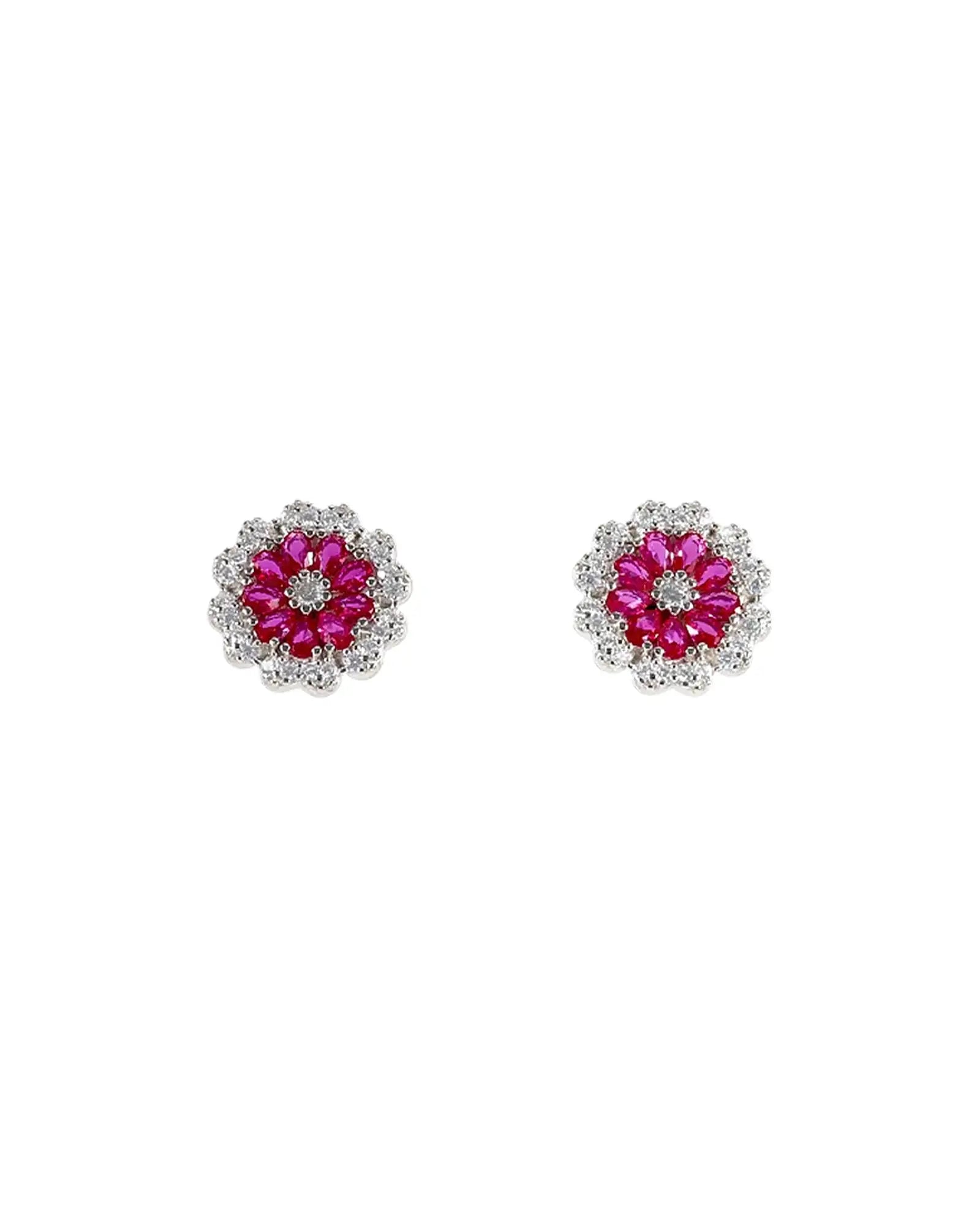 Floral Charm Duo in 92.5 Silver