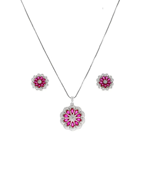 Floral Charm Duo in 92.5 Silver