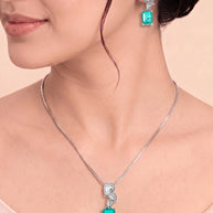 Moissanite Charm Duo in 92.5 Silver
