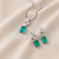 Moissanite Charm Duo in 92.5 Silver