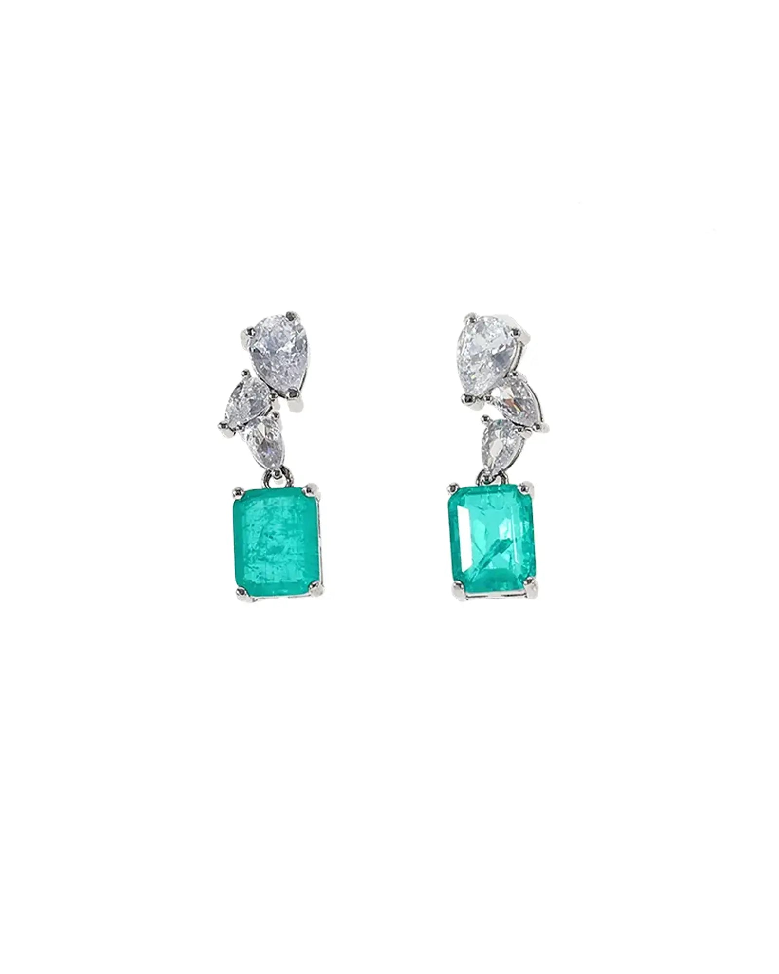 Moissanite Charm Duo in 92.5 Silver