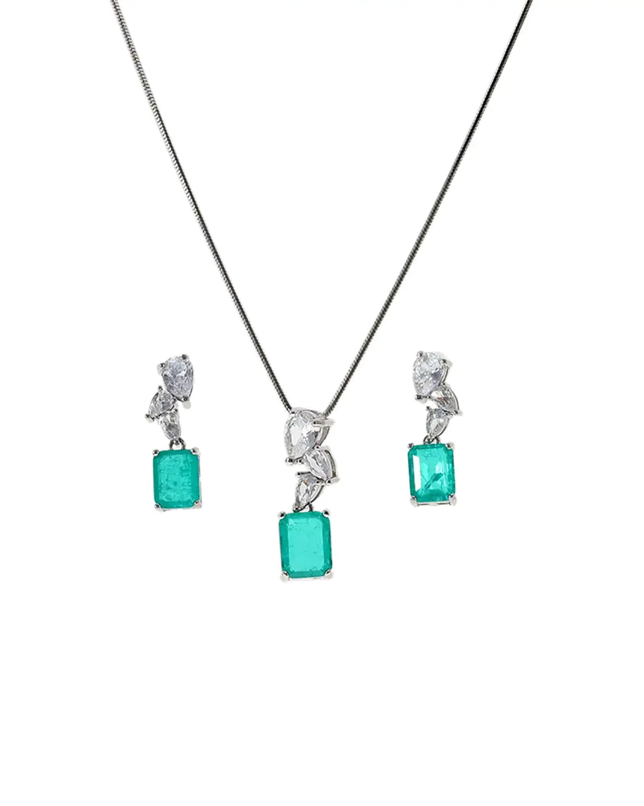 Moissanite Charm Duo in 92.5 Silver