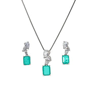 Moissanite Charm Duo in 92.5 Silver