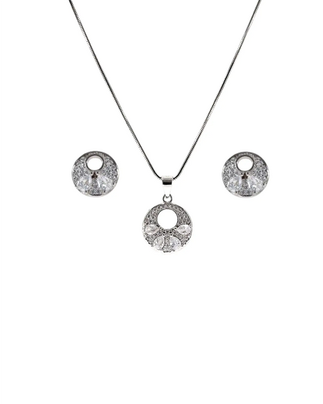 Celestial Charm Duo in 92.5 Silver front view - Silsila by Dvaar