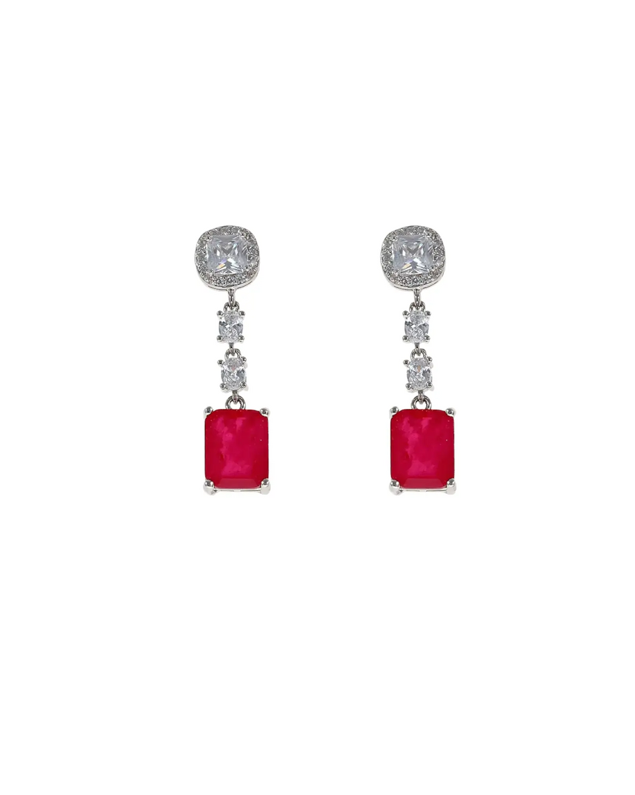 Red Pop Charm Duo side view - Silsila by Dvaar