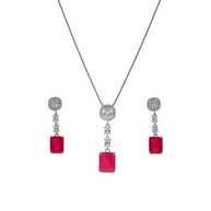Red Pop Charm Duo front view - Silsila by Dvaar
