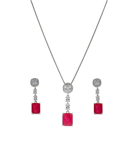 Red Pop Charm Duo front view - Silsila by Dvaar
