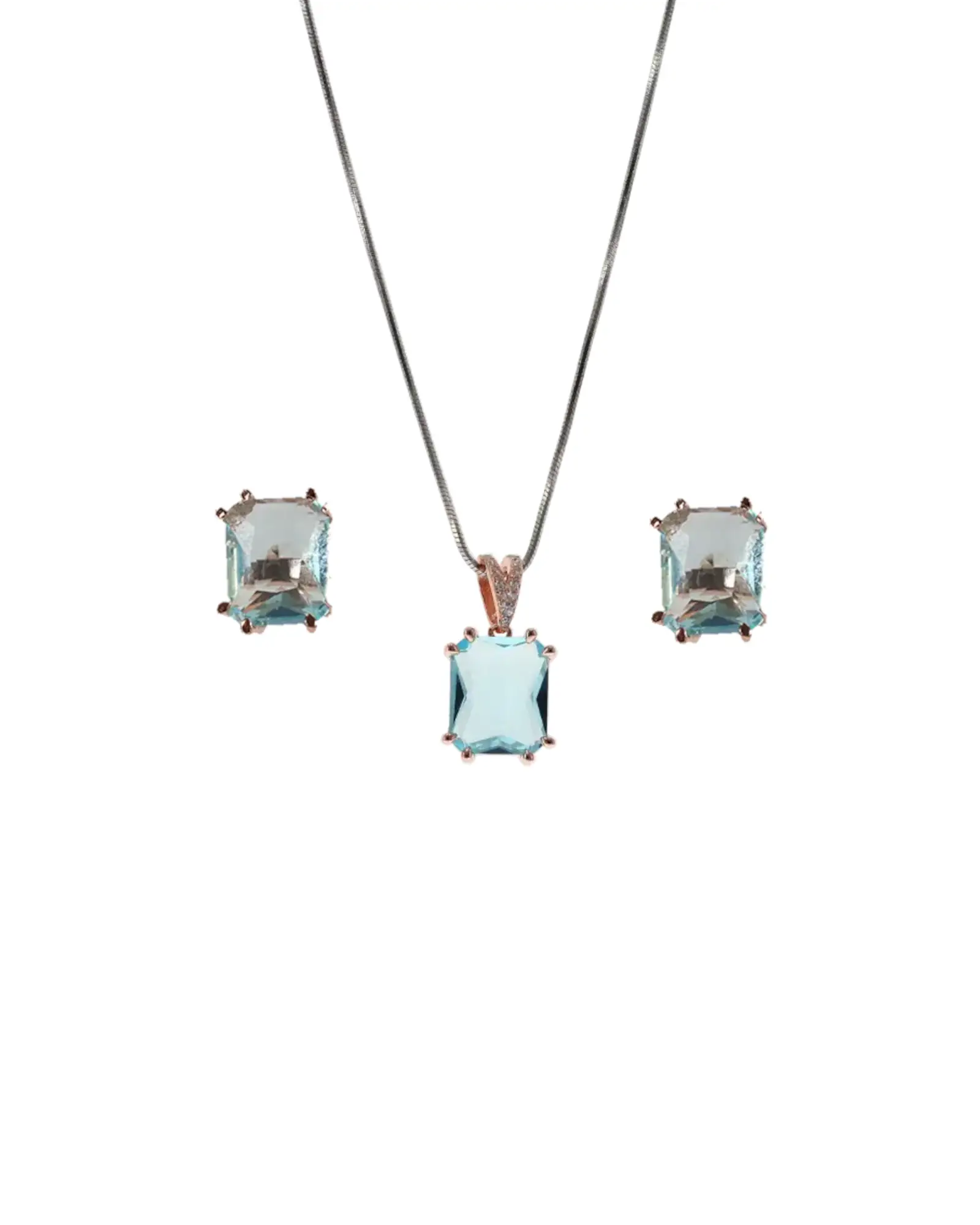 Aqua Charm Duo in 92.5 Silver