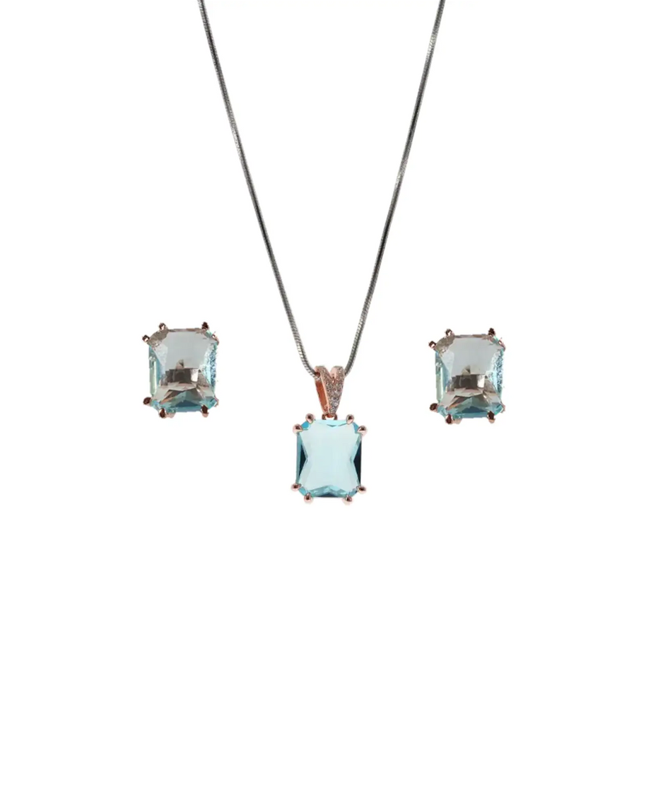 Aqua Charm Duo in 92.5 Silver