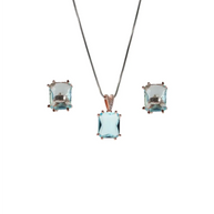 Aqua Charm Duo in 92.5 Silver