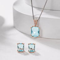 Aqua Charm Duo in 92.5 Silver