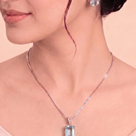 Aqua Charm Duo in 92.5 Silver