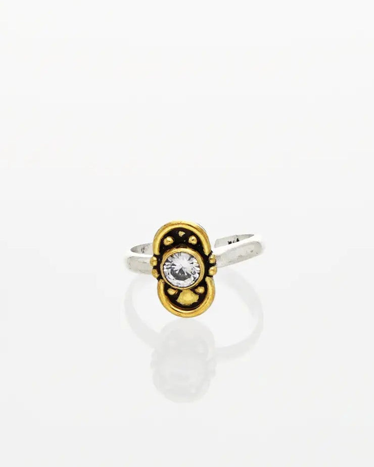 Shubhra Toe Rings side view - Silsila by Dvaar