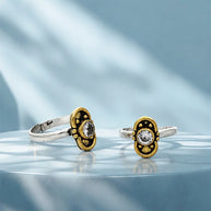 Shubhra Toe Rings in 92.5 Silver - Silsila by Dvaar