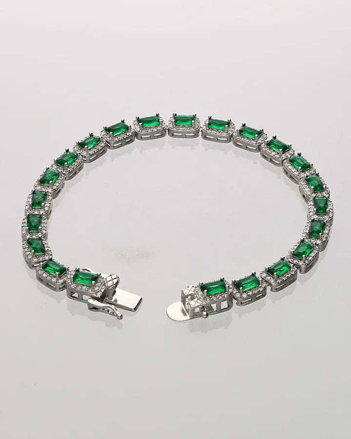 Luxe Green Bracelet in 92.5 Silver
