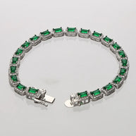 Luxe Green Bracelet in 92.5 Silver