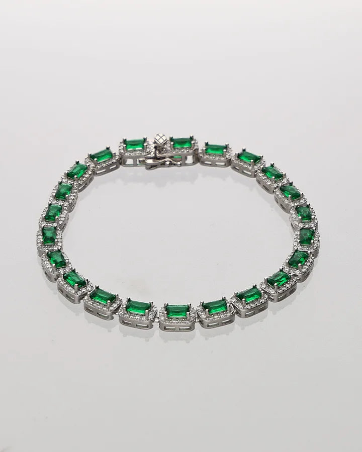 Luxe Green Bracelet in 92.5 Silver