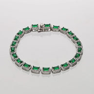 Luxe Green Bracelet in 92.5 Silver