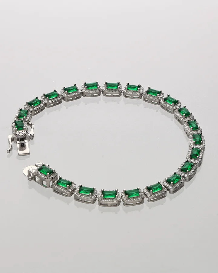 Luxe Green Bracelet in 92.5 Silver