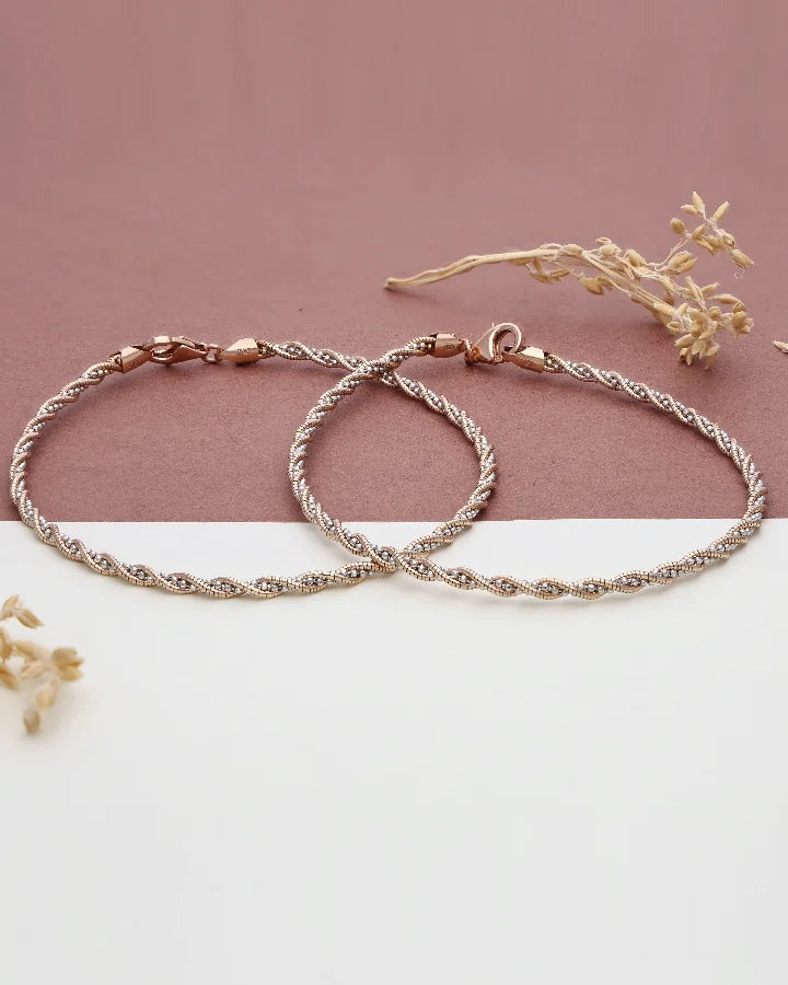 Spiralis Payal in 92.5 Silver