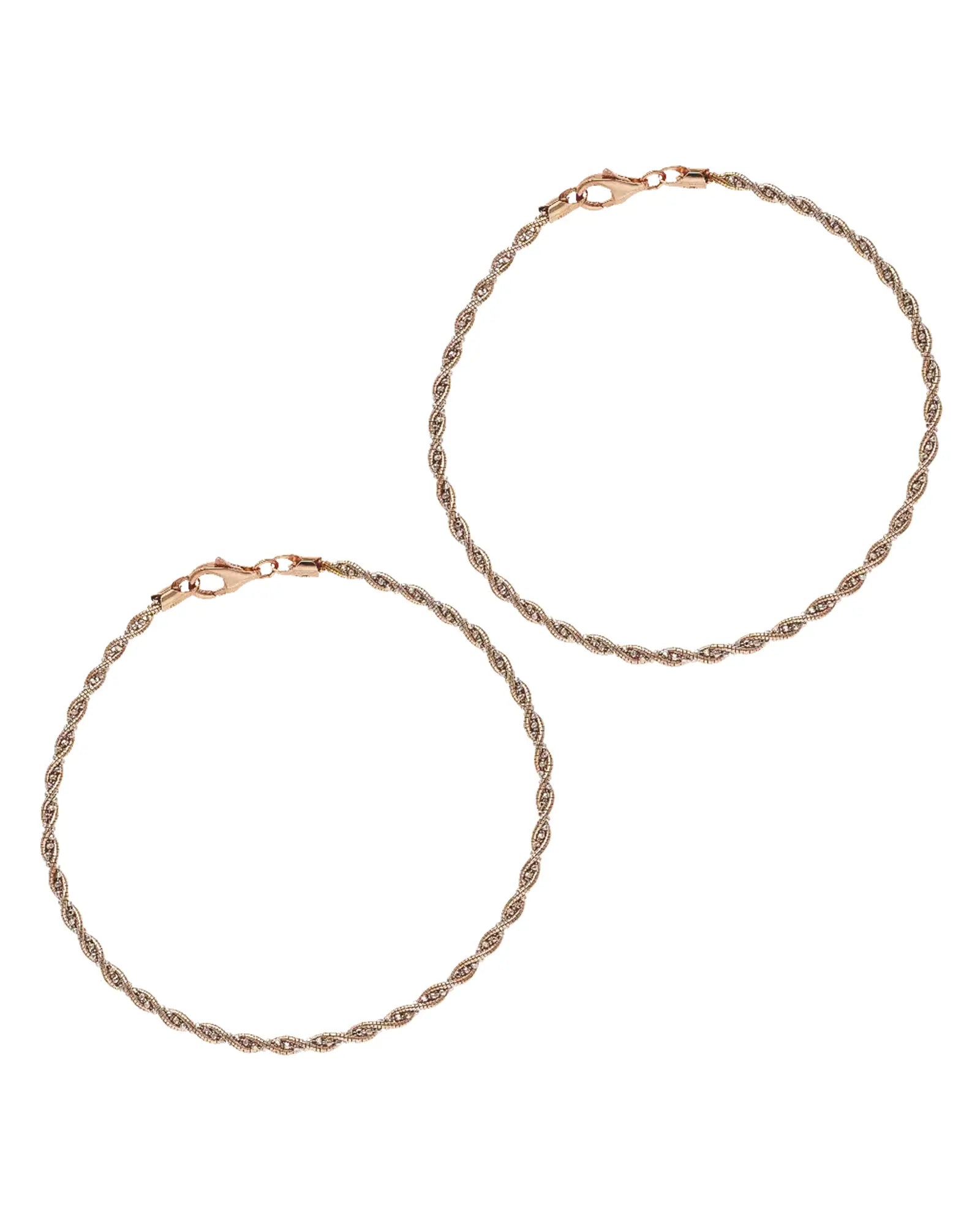 Spiralis Payal in 92.5 Silver