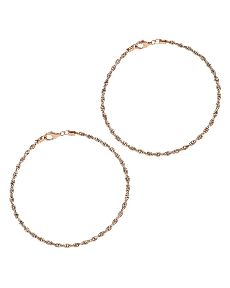 Spiralis Payal in 92.5 Silver