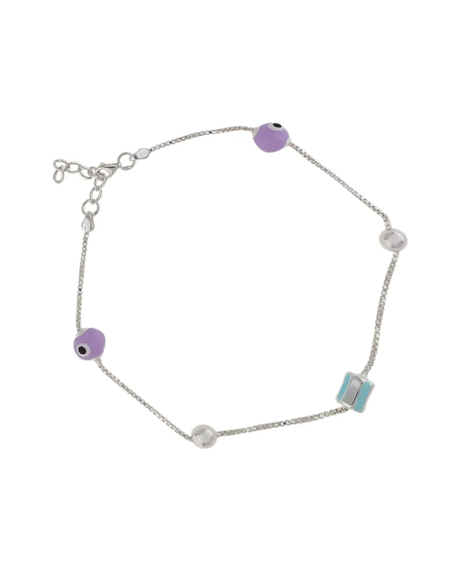 Evil Eye Payal in 92.5 Silver