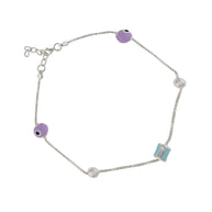 Evil Eye Payal in 92.5 Silver