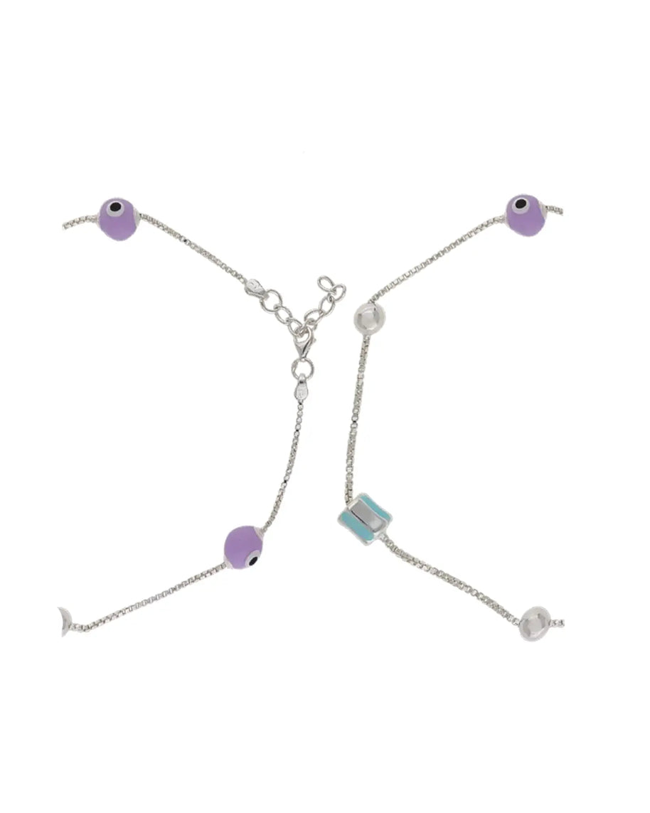 Evil Eye Payal in 92.5 Silver