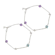 Evil Eye Payal in 92.5 Silver