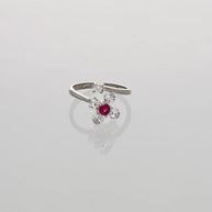 Floral Ring in 92.5 Silver