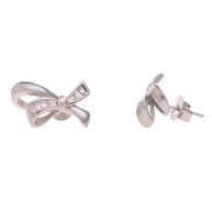 BowBelle Studs in 92.5 Silver side view - Silsila by Dvaar