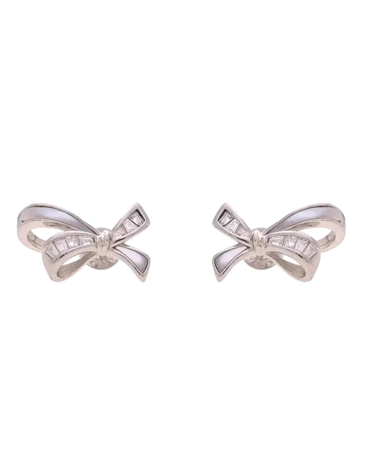 BowBelle Studs in 92.5 Silver detail - Silsila by Dvaar