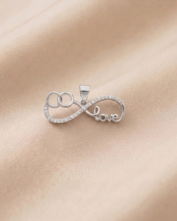 Infinity Love Pendant in 92.5 Silver