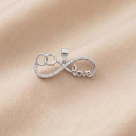 Infinity Love Pendant in 92.5 Silver
