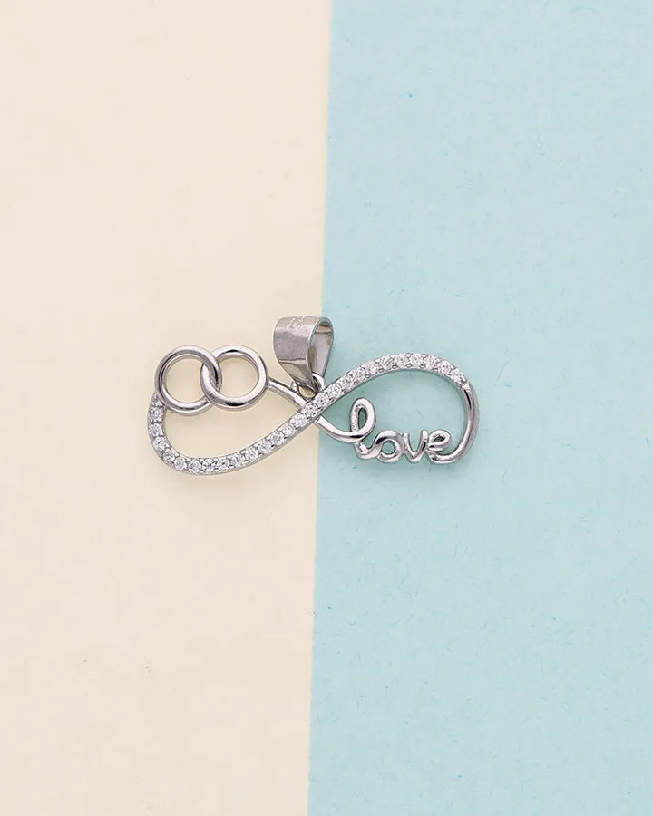 Infinity Love Pendant in 92.5 Silver