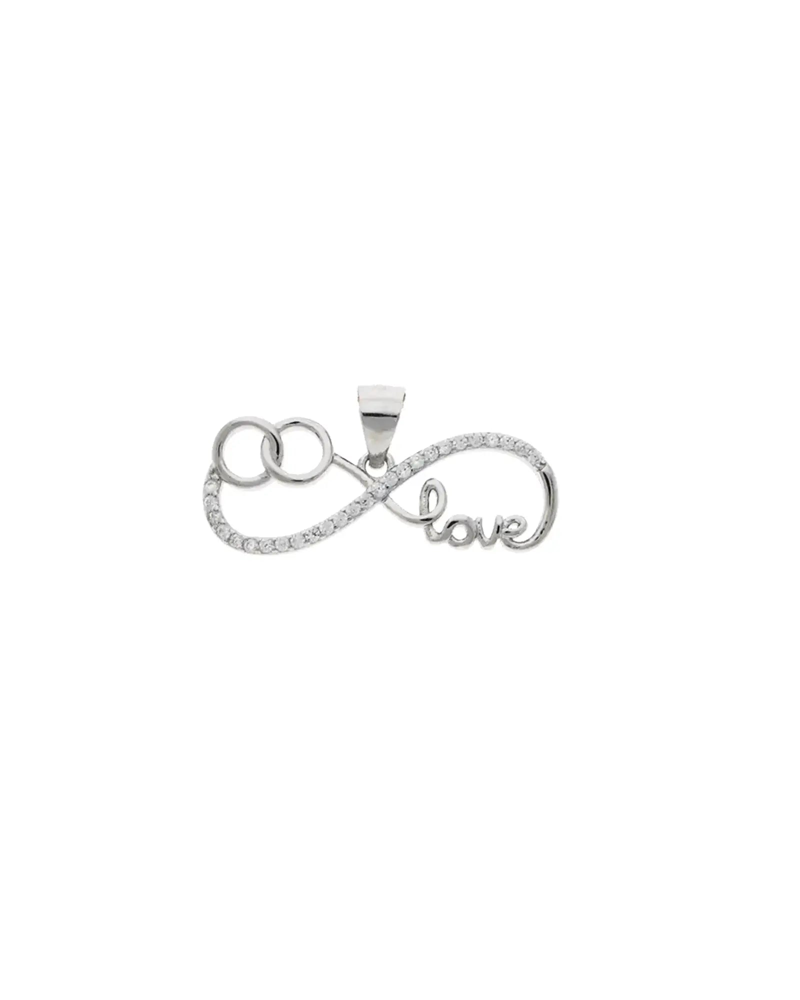 Infinity Love Pendant in 92.5 Silver