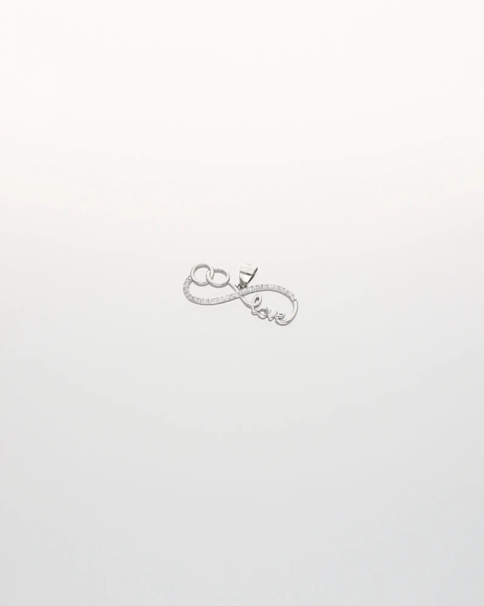 Infinity Love Pendant in 92.5 Silver