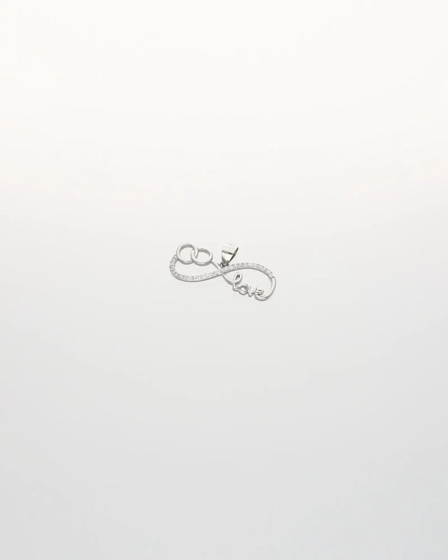 Infinity Love Pendant in 92.5 Silver