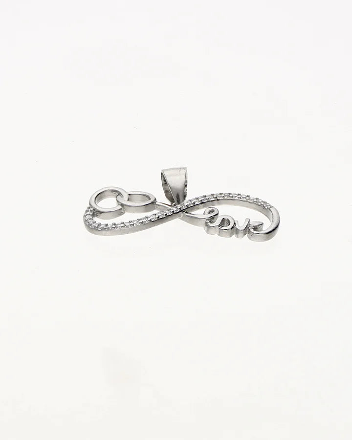 Infinity Love Pendant in 92.5 Silver