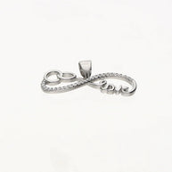 Infinity Love Pendant in 92.5 Silver