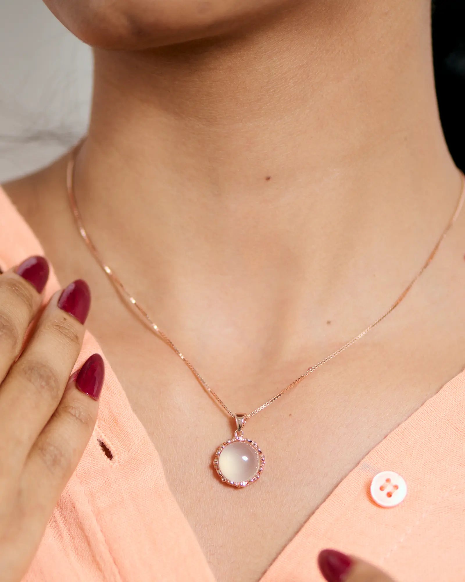 Lunar Pendant in 92.5 Silver