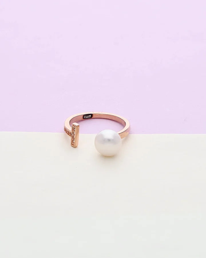 Moti Ring in 92.5 Silver