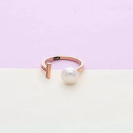 Moti Ring in 92.5 Silver