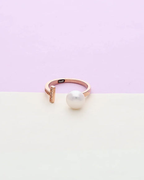 Moti Ring in 92.5 Silver