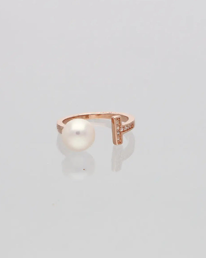Moti Ring in 92.5 Silver