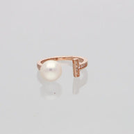 Moti Ring in 92.5 Silver